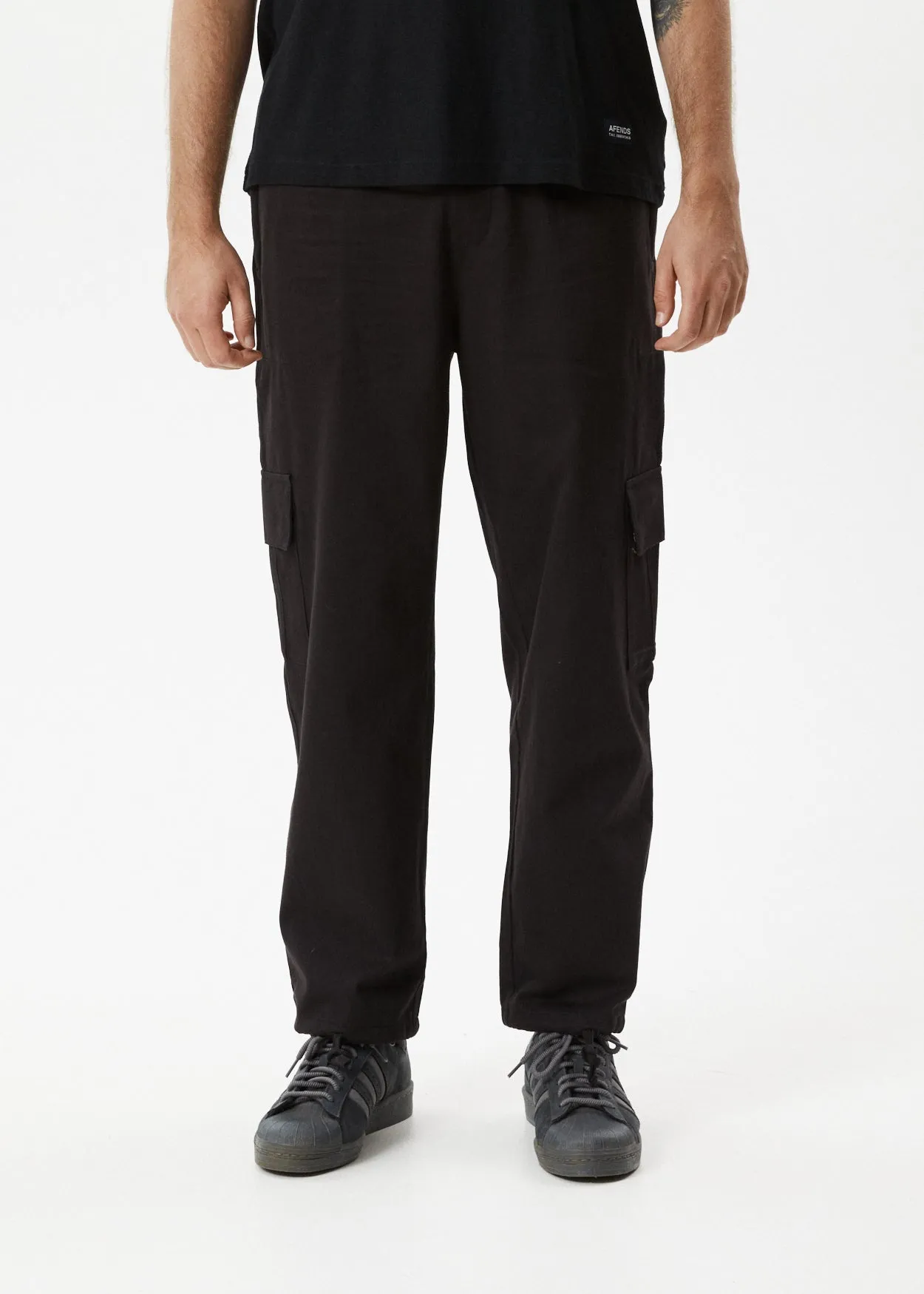 Afends Mens Atlas - Cargo Pant - Black