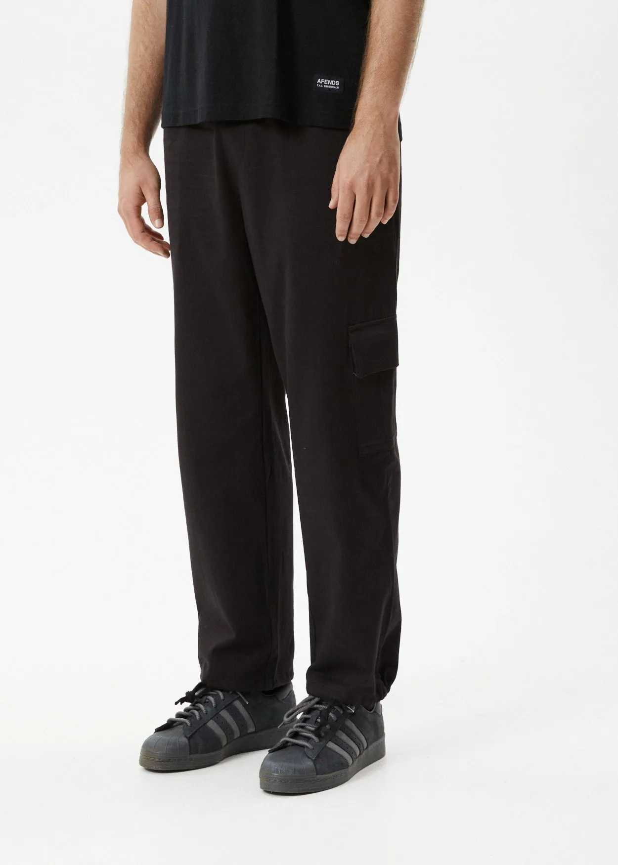 Afends Mens Atlas - Cargo Pant - Black