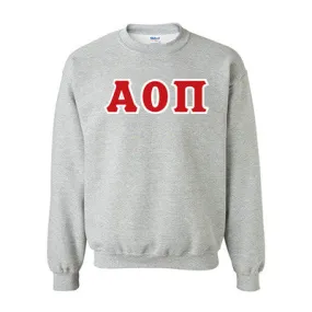 Alpha Omicron Pi Standards Crewneck Sweatshirt - G180 - TWILL