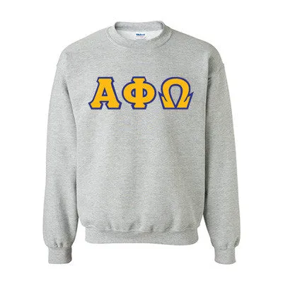 Alpha Phi Omega Standards Crewneck Sweatshirt - G180 - TWILL