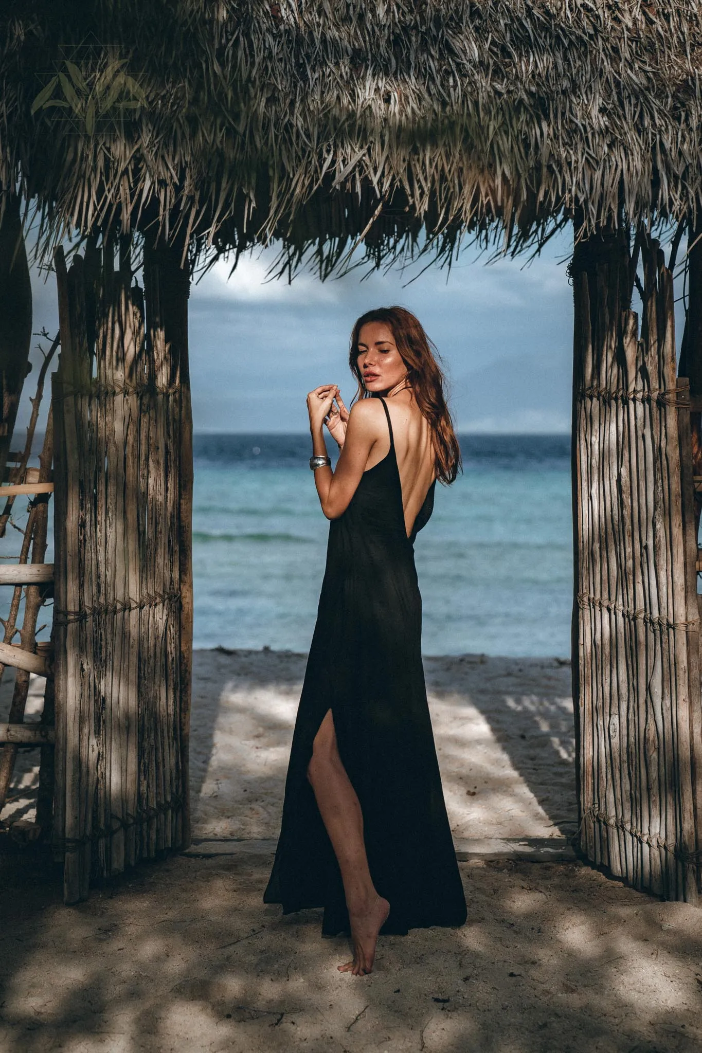 Black Boho Dress • Goddess Dress • Bohemian Tribal Dress • Long Maxi Slip Dress