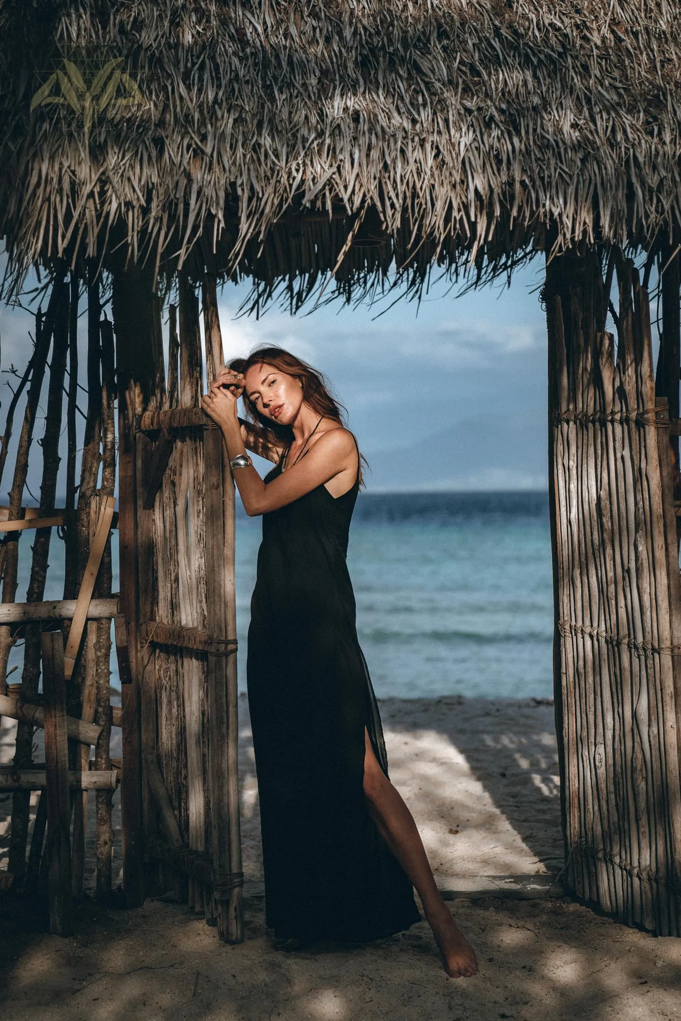 Black Boho Dress • Goddess Dress • Bohemian Tribal Dress • Long Maxi Slip Dress