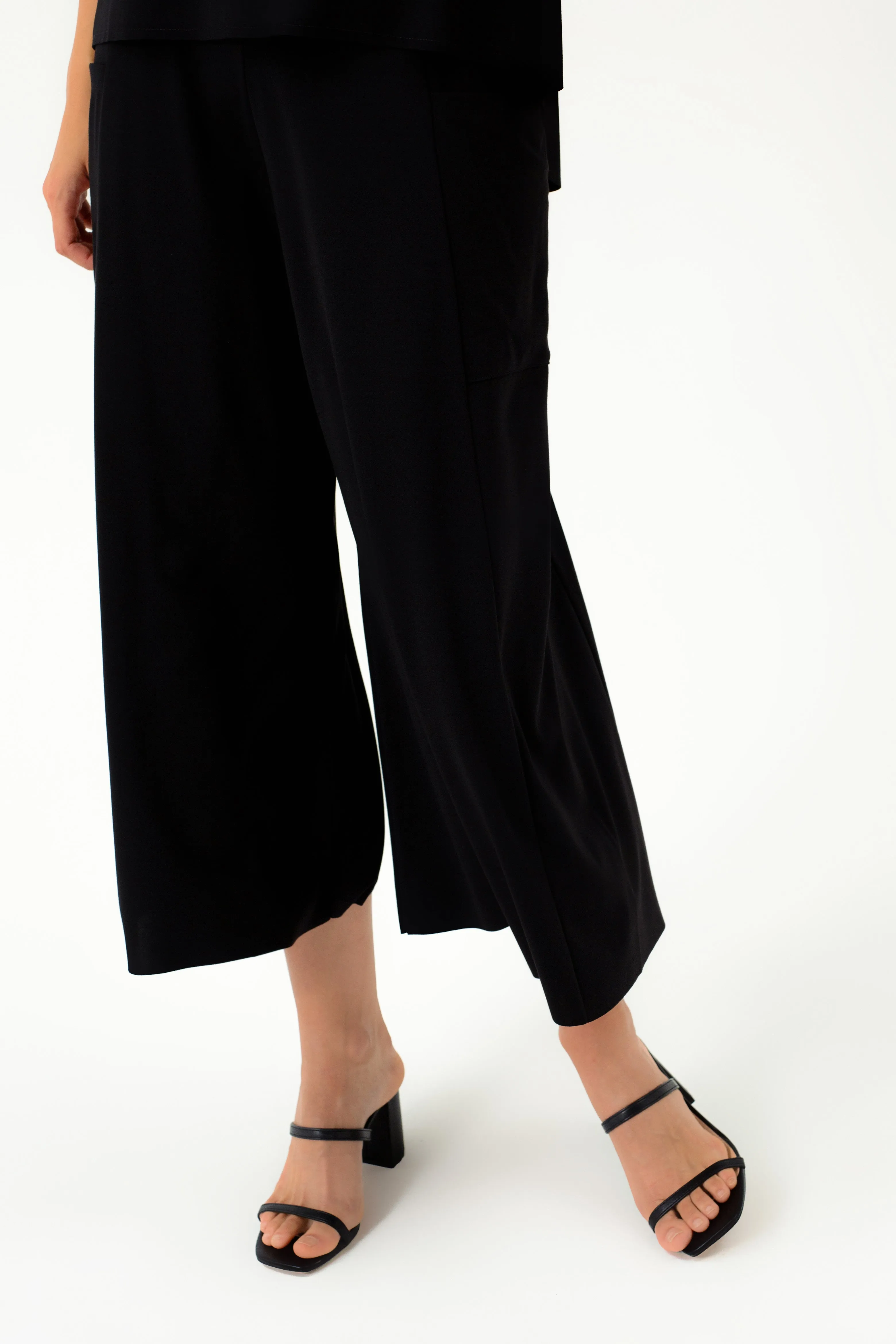 BLACK JERSEY CULOTTES