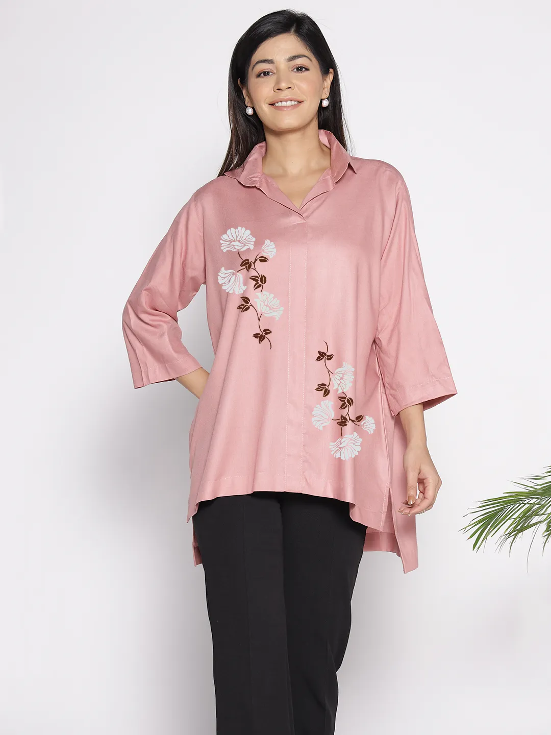 Blush Rayon ShirtTop - Azucena