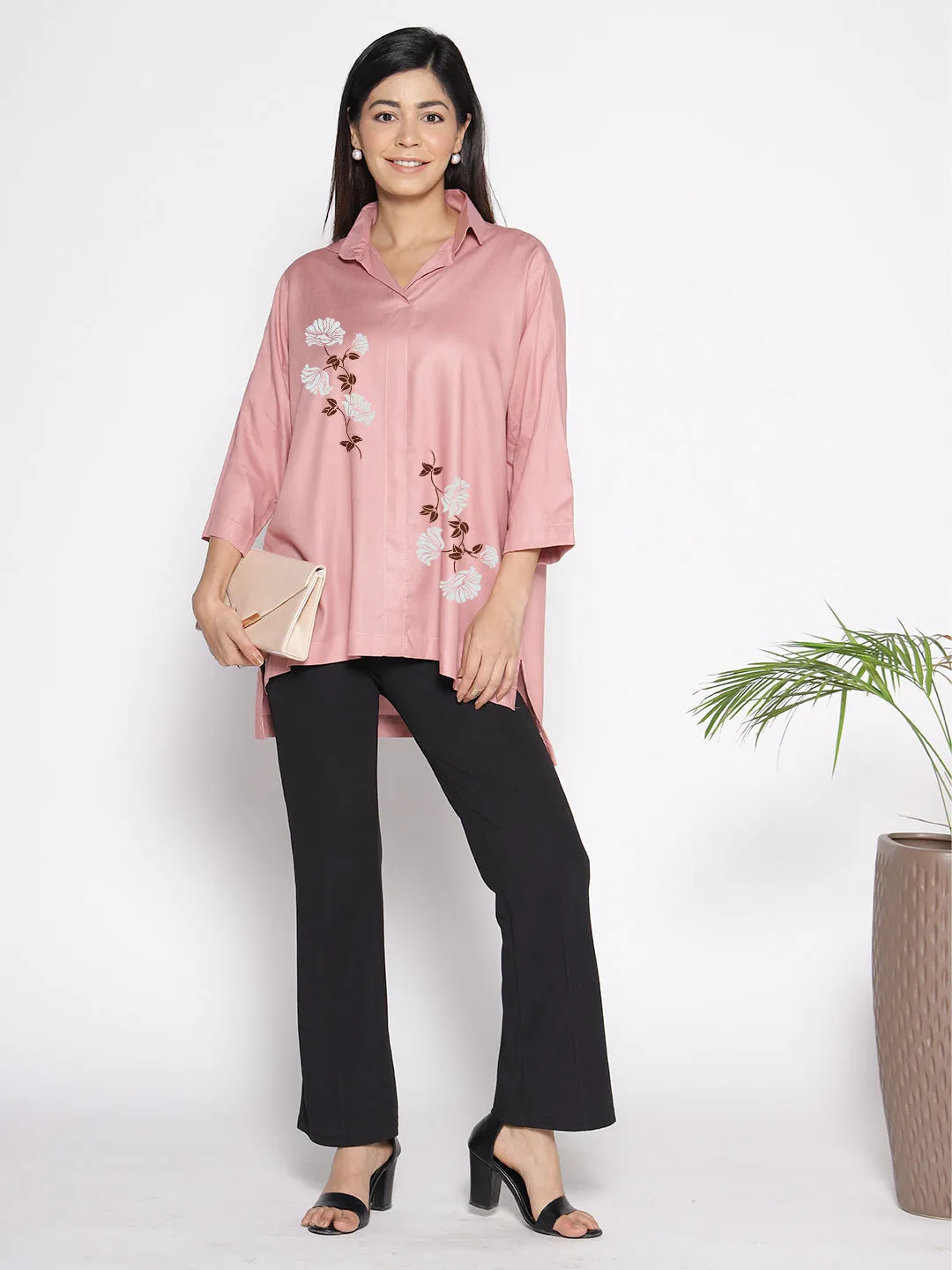 Blush Rayon ShirtTop - Azucena