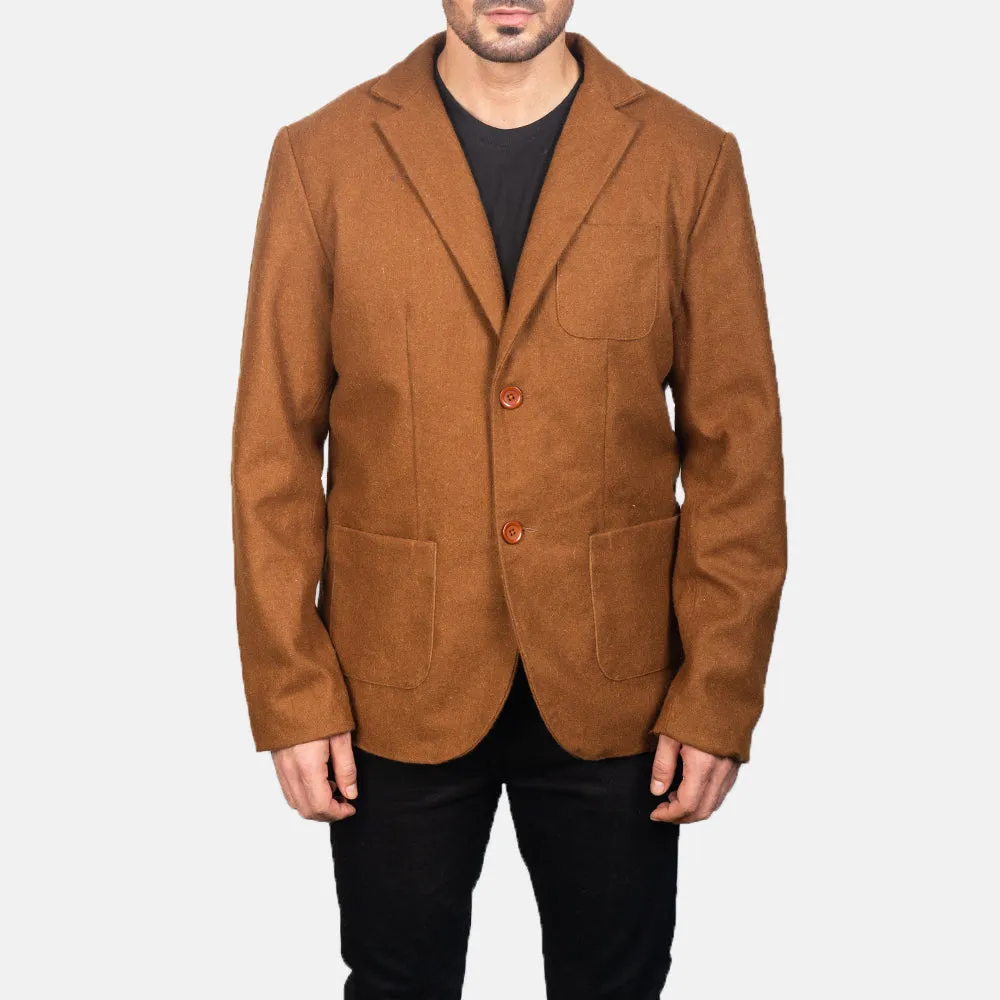 Borges Khaki Wool Blazer