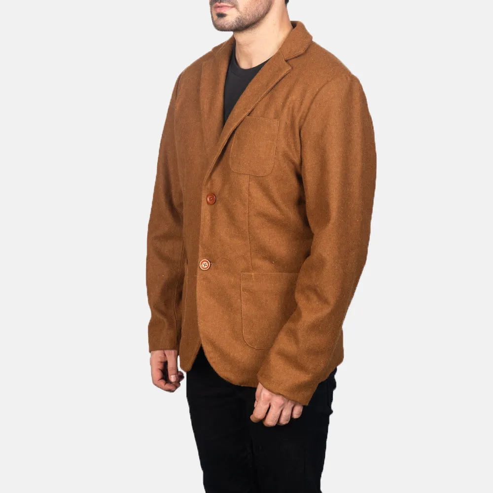 Borges Khaki Wool Blazer