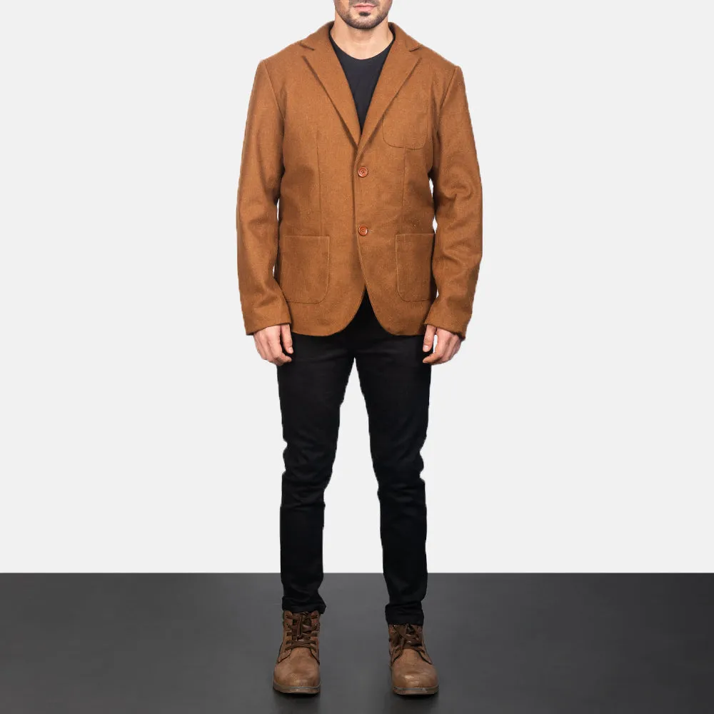 Borges Khaki Wool Blazer