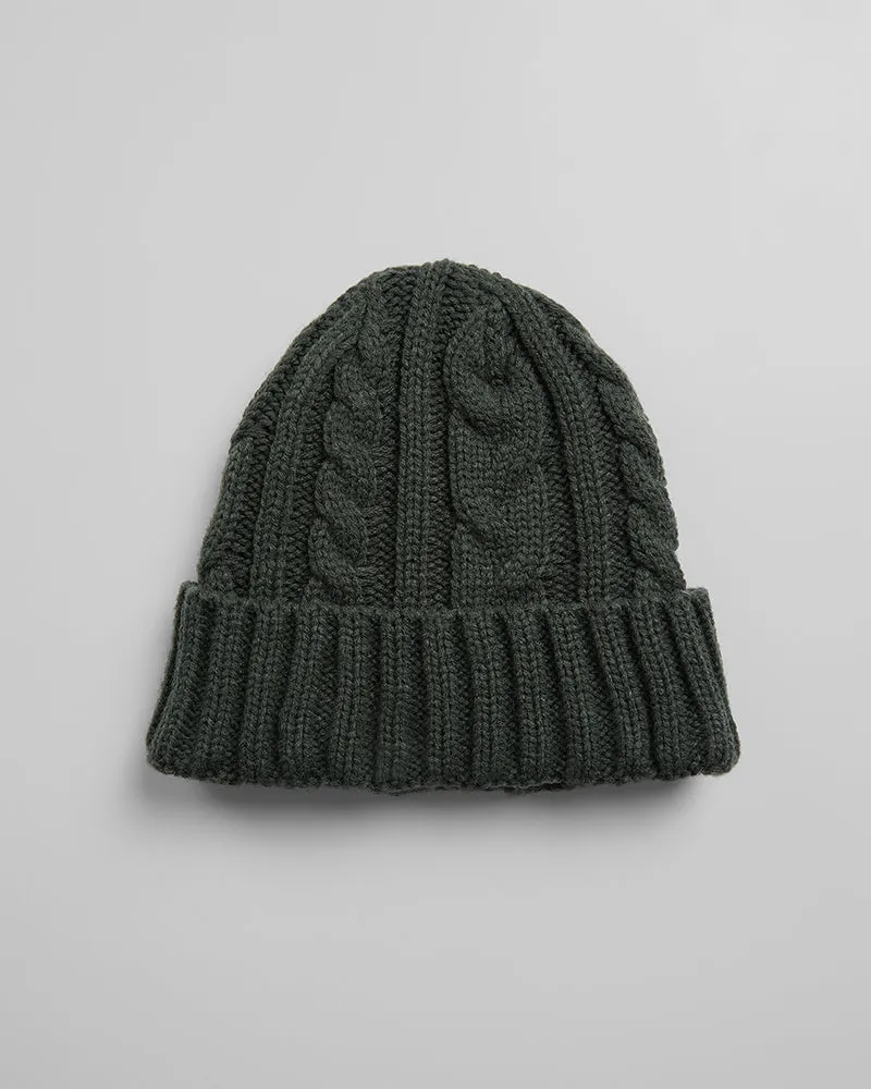 CABLE KNIT BEANIE