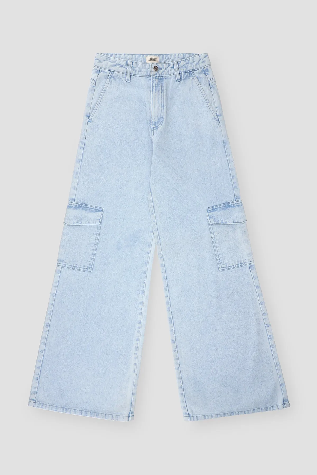 Cargo Trouser For Women - Light Blue