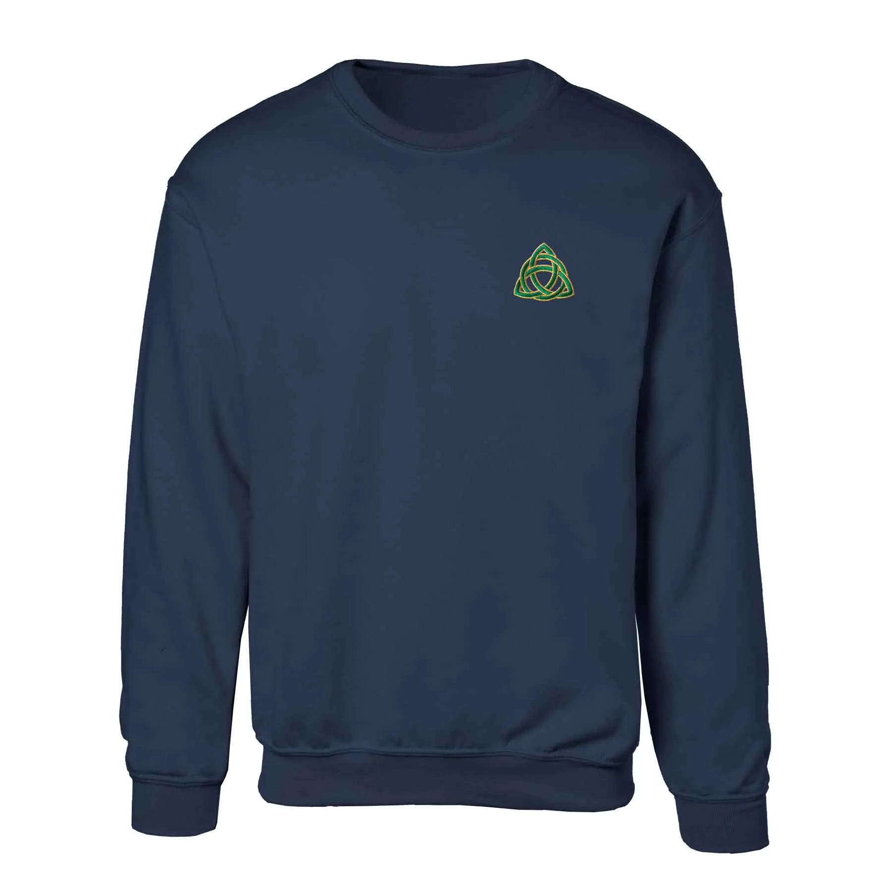 Celtic Trinity Knot Embroidered Personalized Sweatshirt- Navy