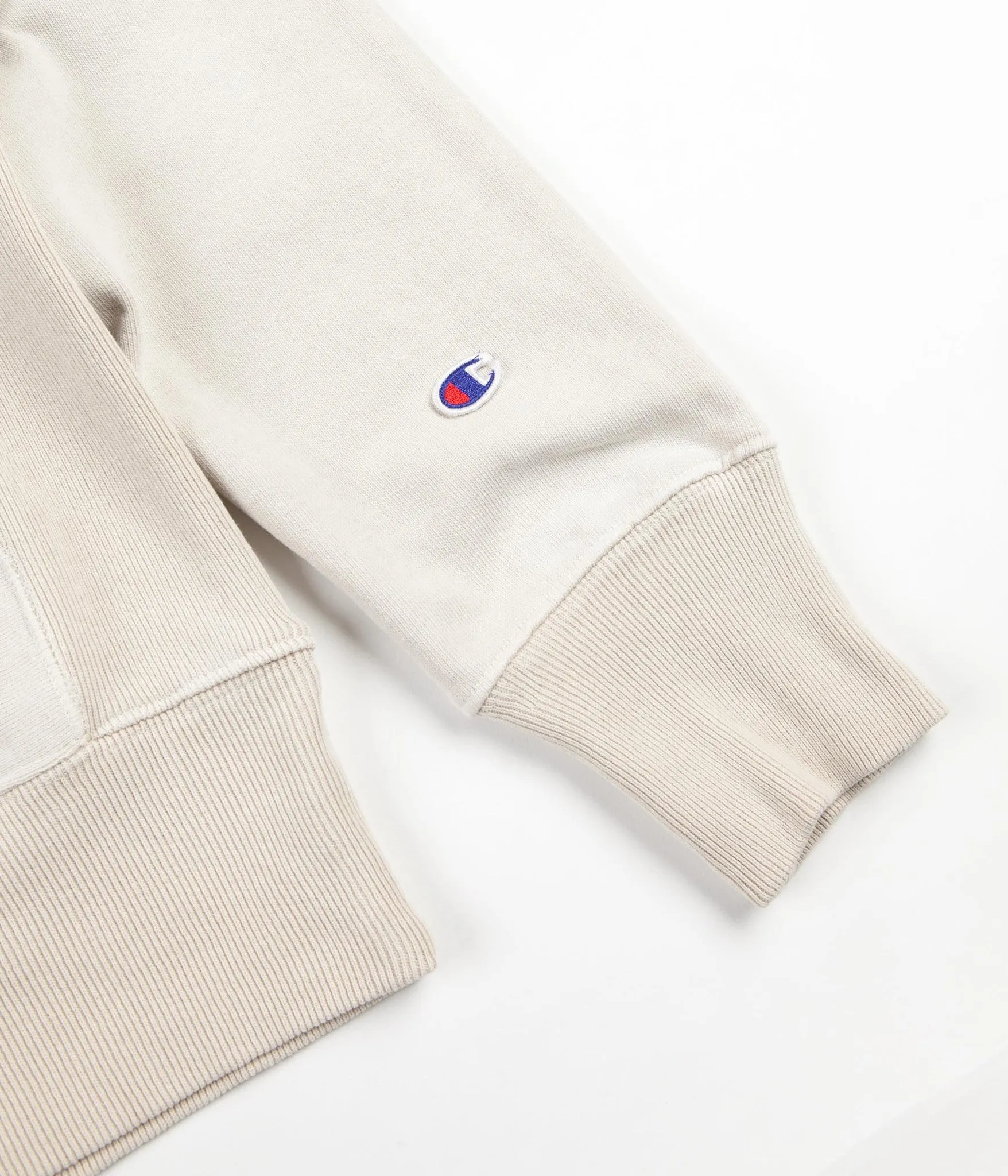 Champion Reverse Weave Enzyme Washed Crewneck Sweatshirt - Cream