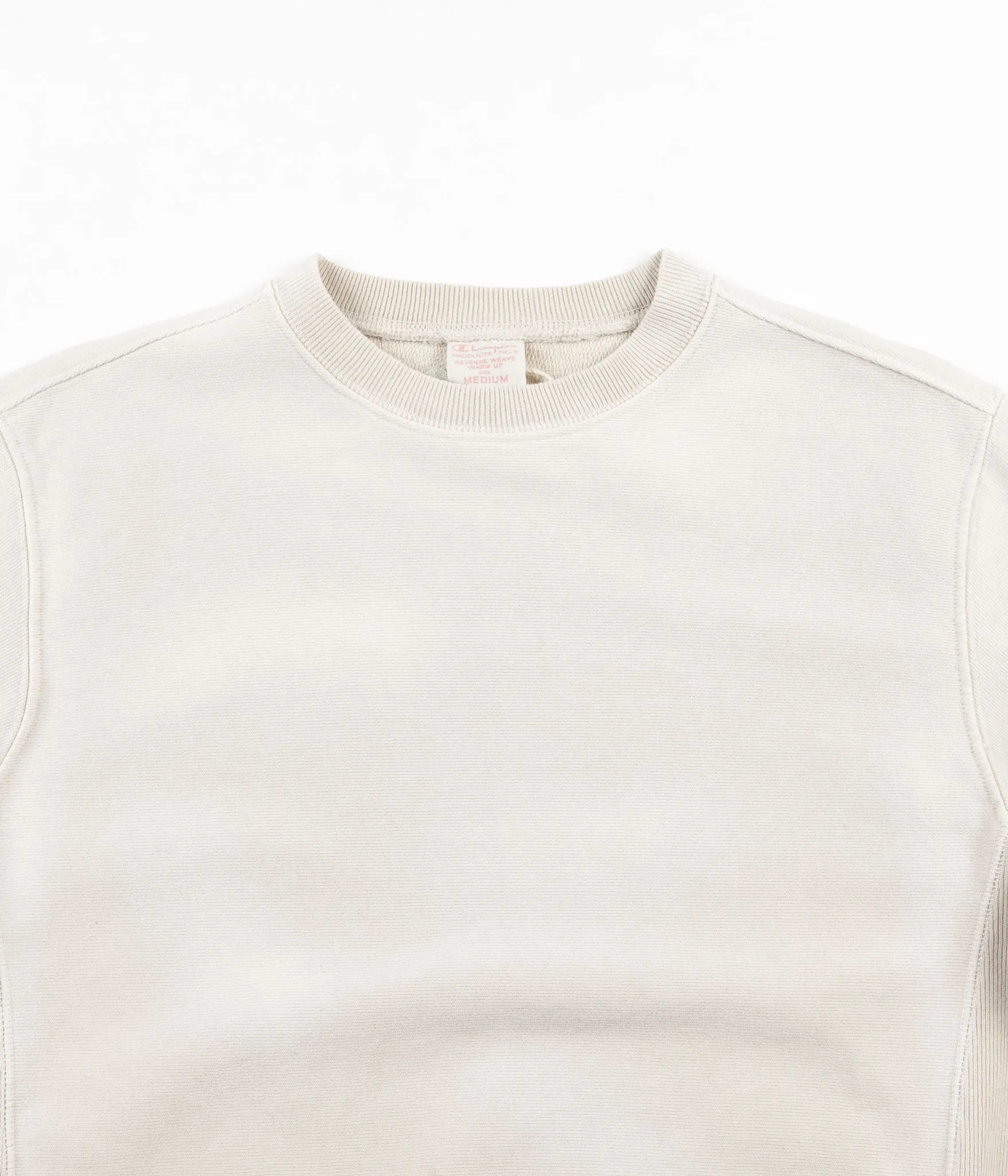 Champion Reverse Weave Enzyme Washed Crewneck Sweatshirt - Cream