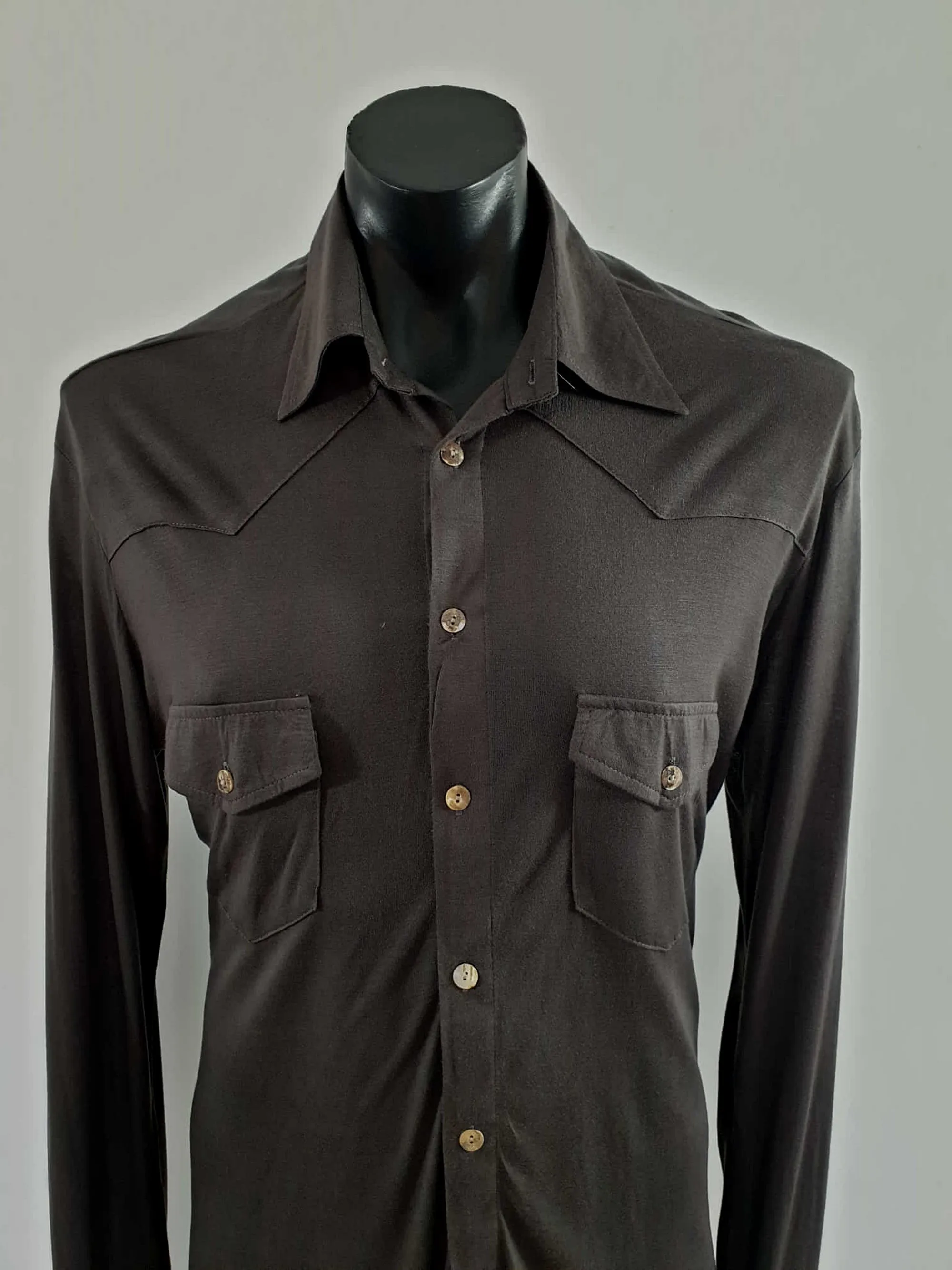 Charcoal Grey Body Shirt by Hoss