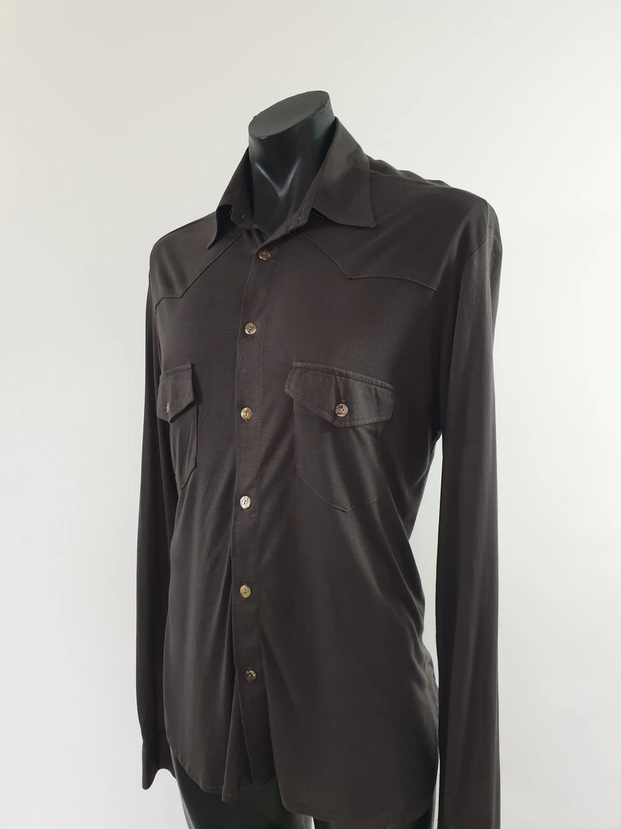 Charcoal Grey Body Shirt by Hoss