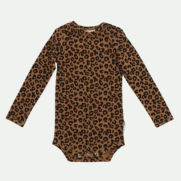 Chocolate Leopard AOP Romper