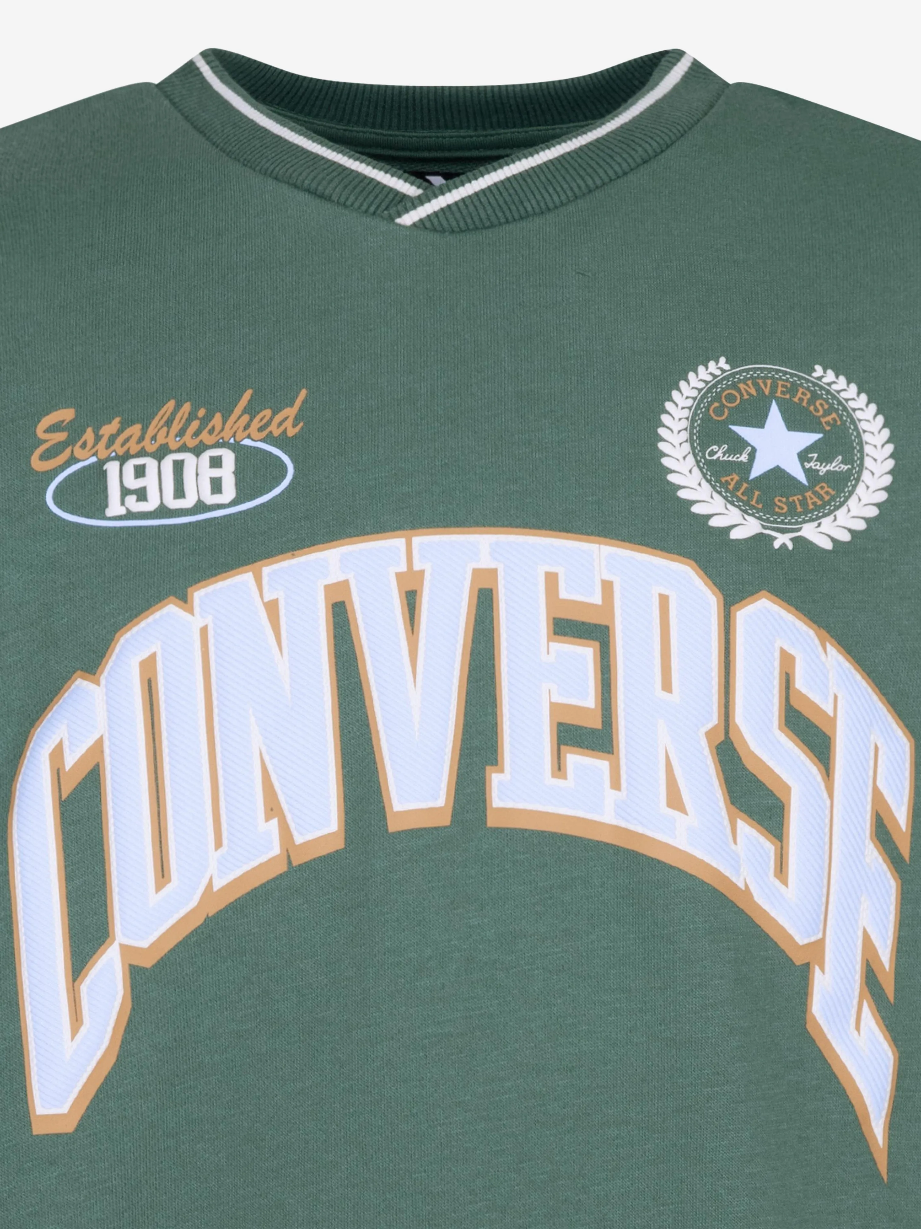 Converse Boys Retro Crewneck Sweatshirt in Green