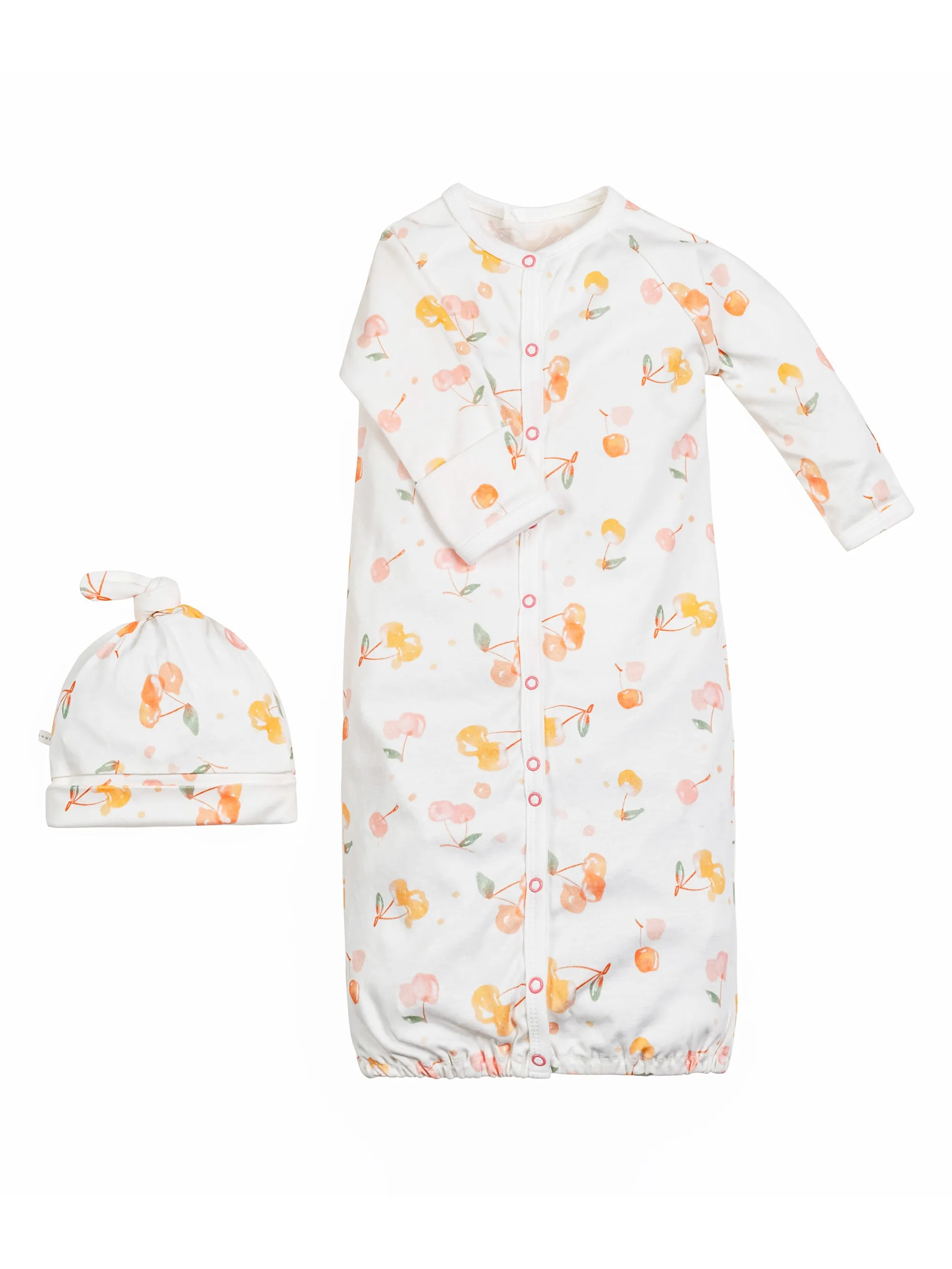 Convertible Romper & Beanie Set - Cherry Picking