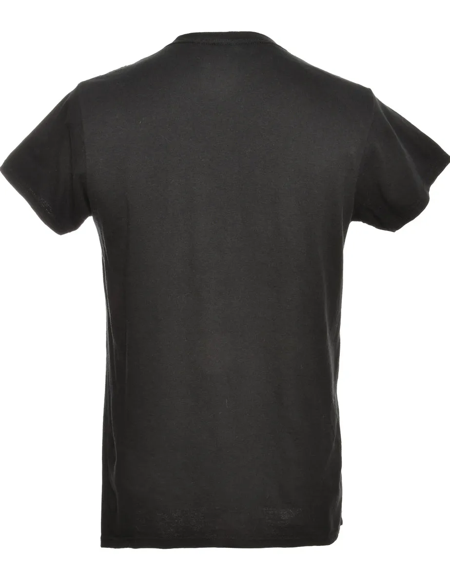 Courtice Black Printed T-shirt - S