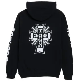 Dogtown Cross Logo Sleeve Print Hoodie - Black/White