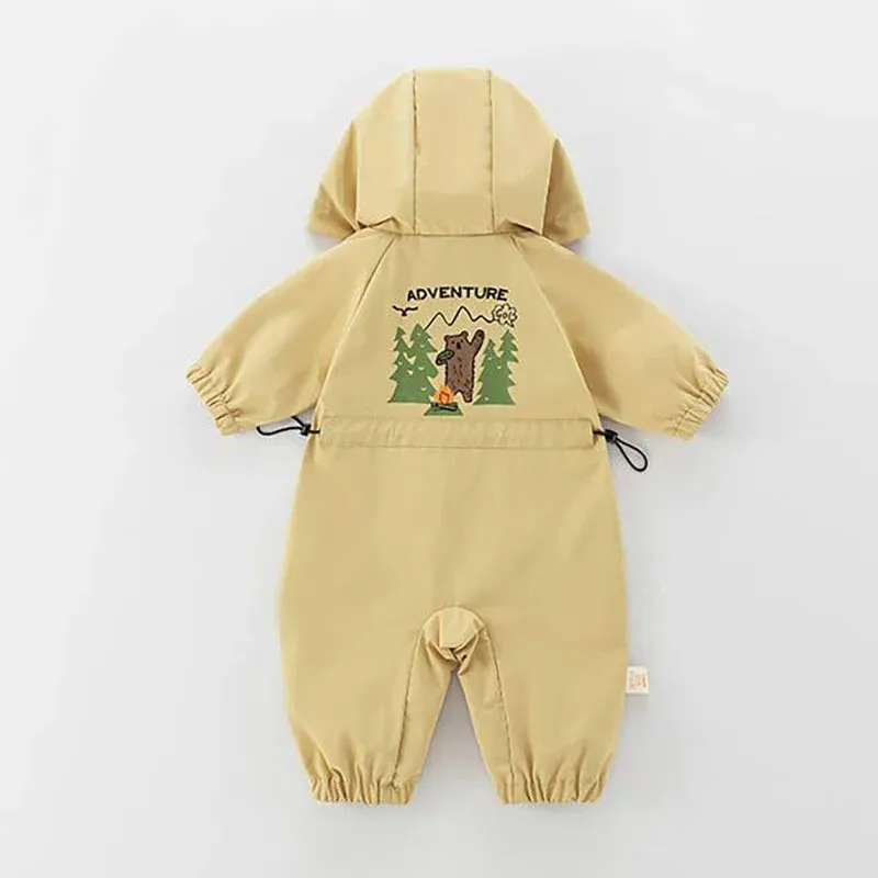 Double-Layered Outdoor Hooded Romper