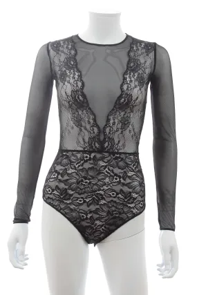 Faith Connexion Lace Mesh Bodysuit