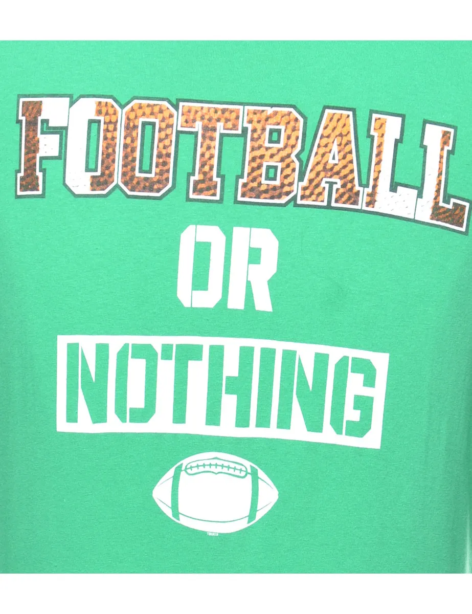 Football Printed T-shirt - M