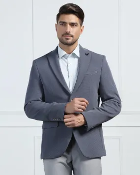 Formal Grey Textured Blazer - Morris