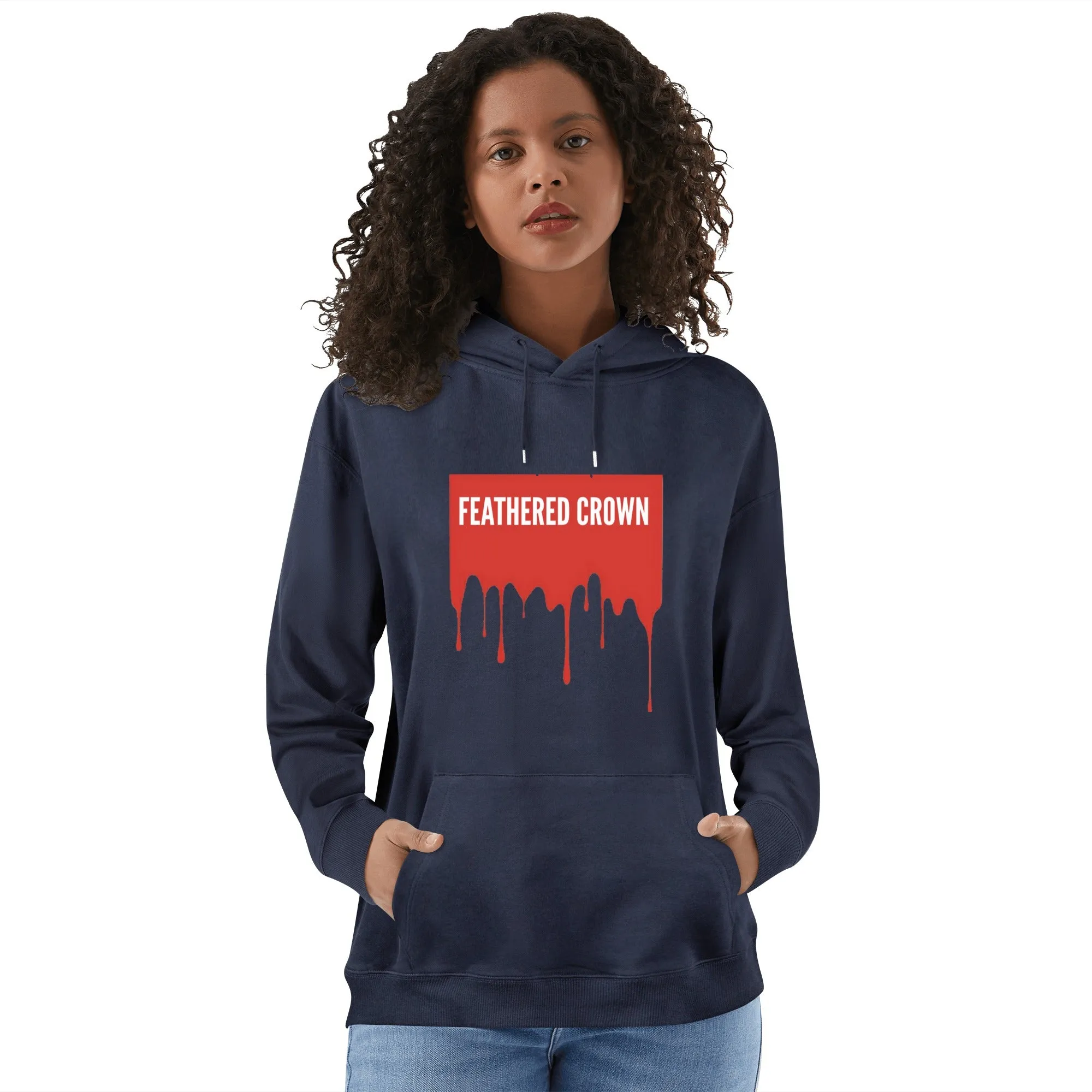 Front & Back Printing Adult Cotton Drip Banner Hoodie