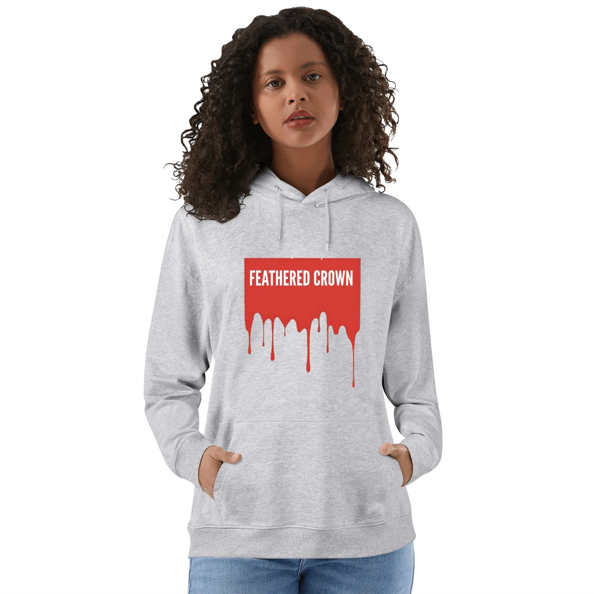 Front & Back Printing Adult Cotton Drip Banner Hoodie