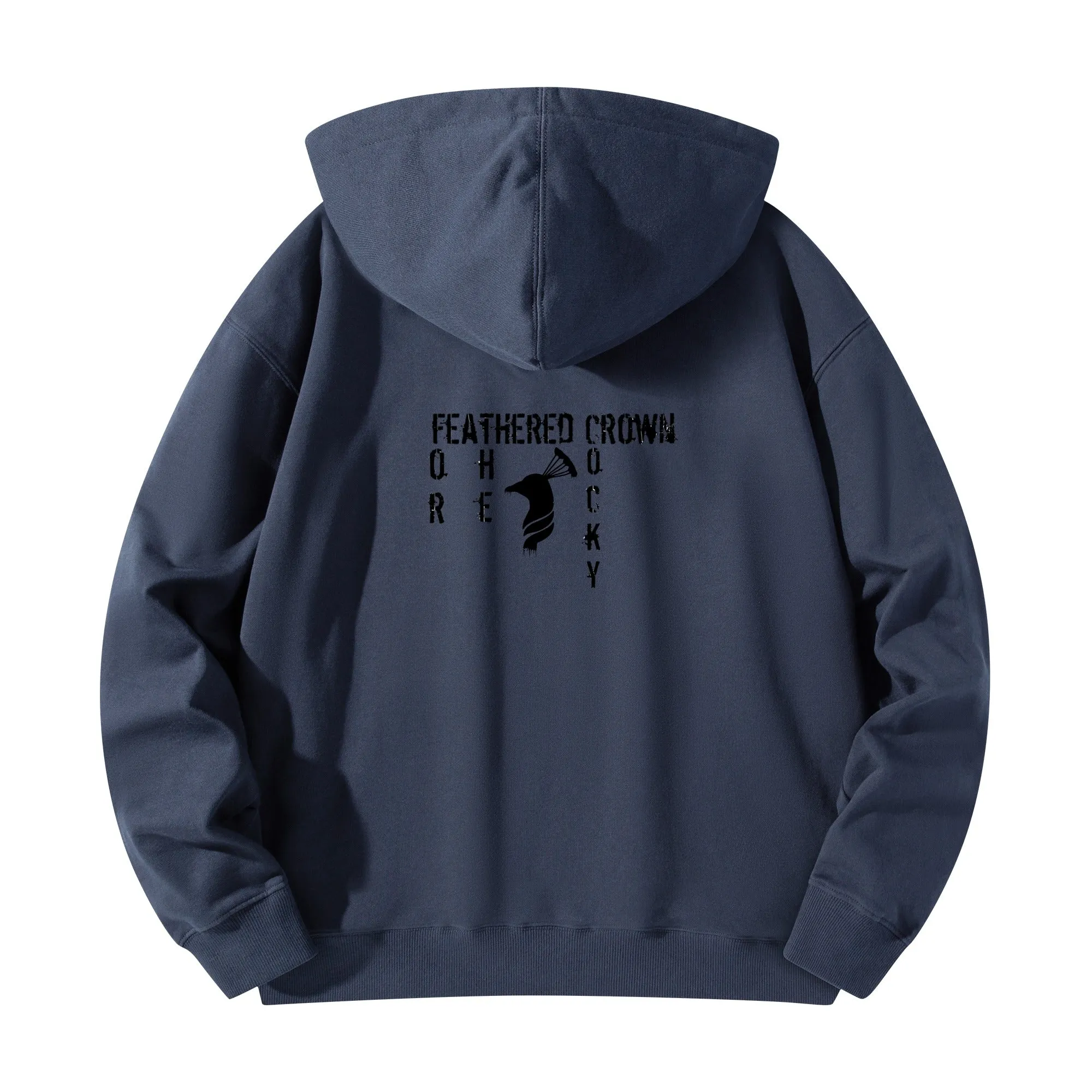 Front & Back Printing Adult Cotton Drip Banner Hoodie