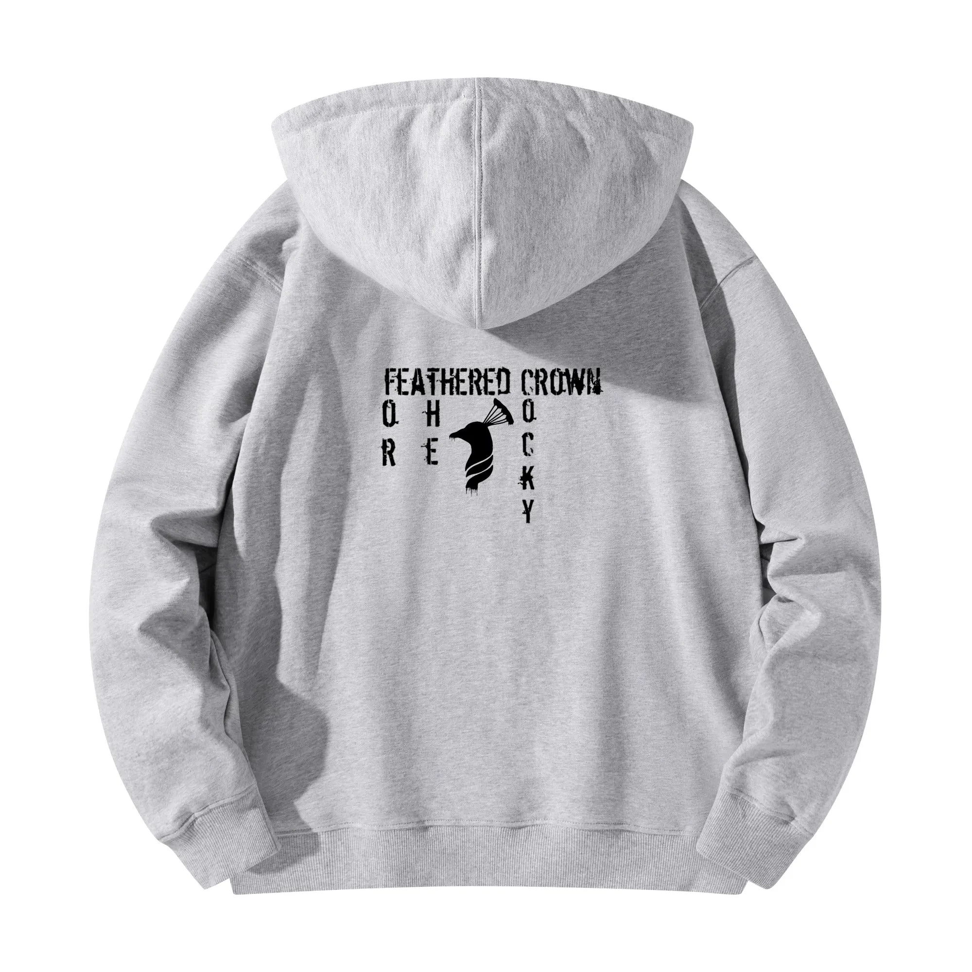 Front & Back Printing Adult Cotton Drip Banner Hoodie