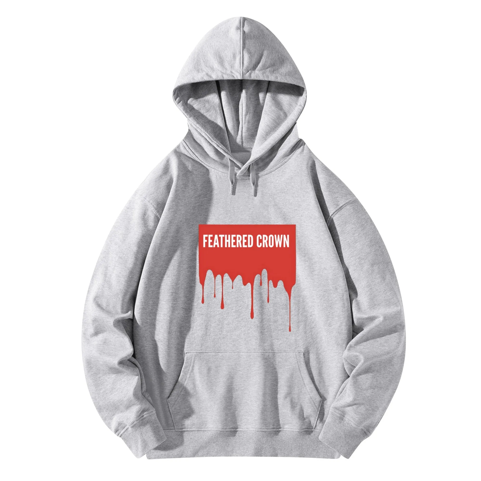 Front & Back Printing Adult Cotton Drip Banner Hoodie