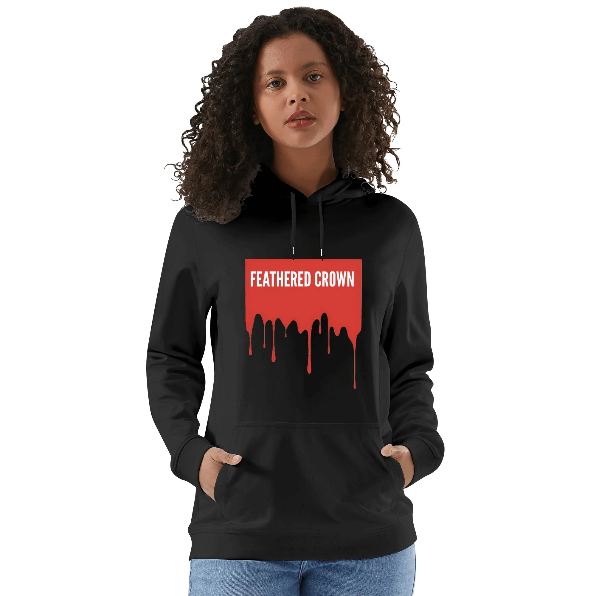 Front & Back Printing Adult Cotton Drip Banner Hoodie