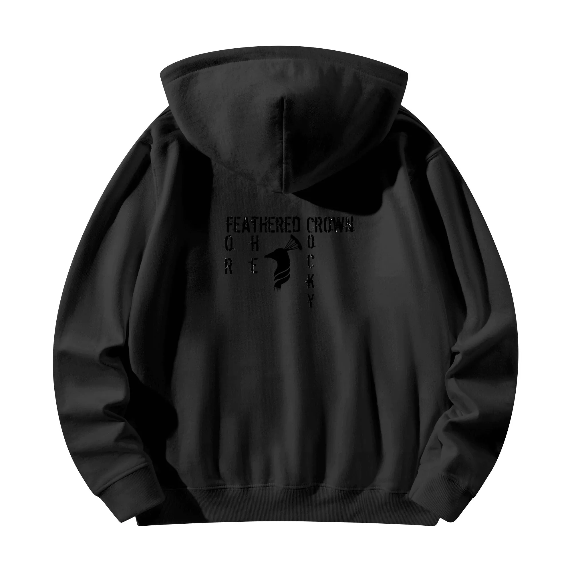 Front & Back Printing Adult Cotton Drip Banner Hoodie