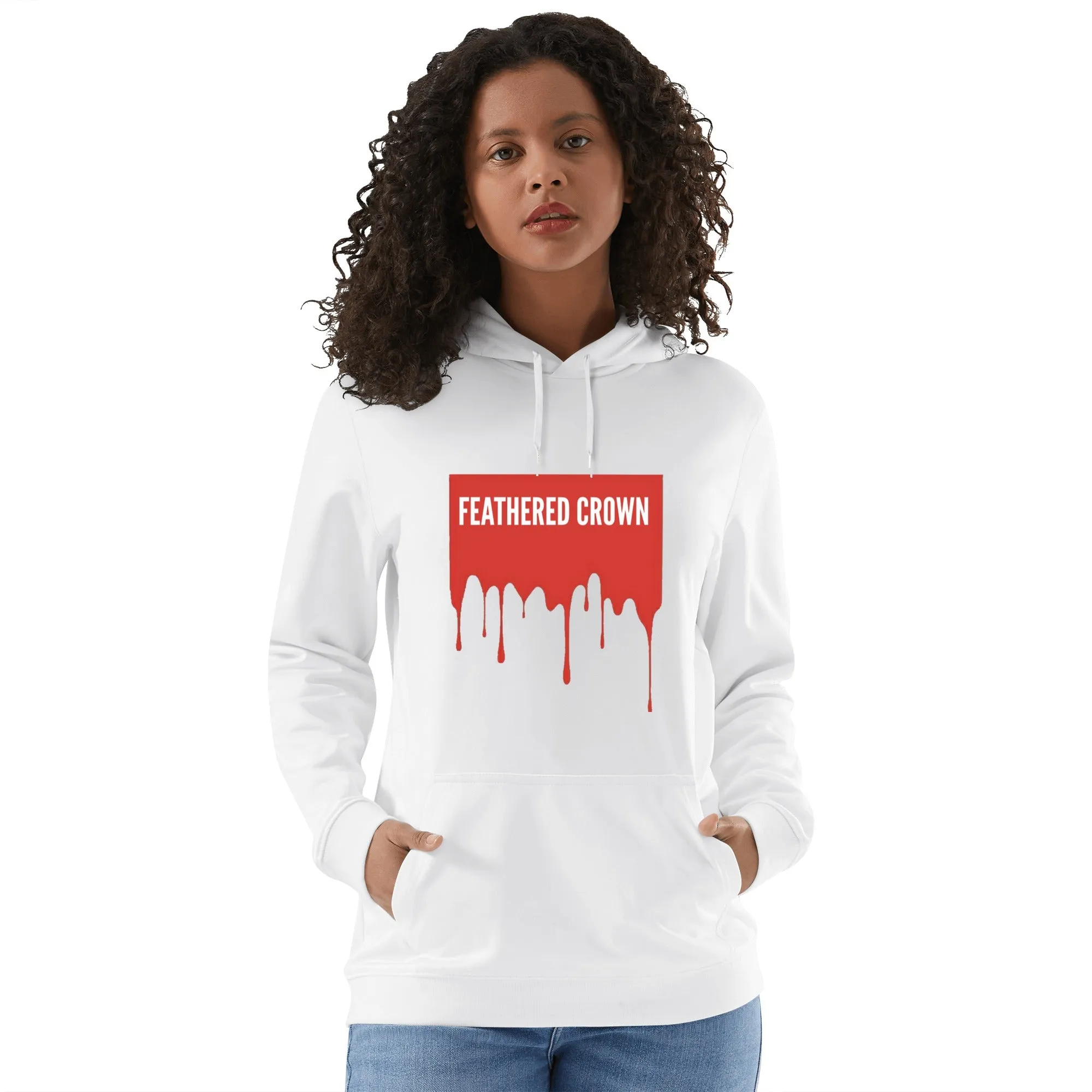 Front & Back Printing Adult Cotton Drip Banner Hoodie