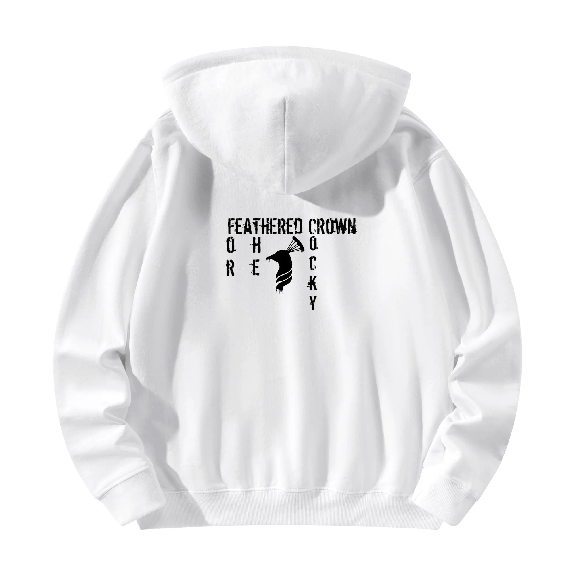 Front & Back Printing Adult Cotton Drip Banner Hoodie