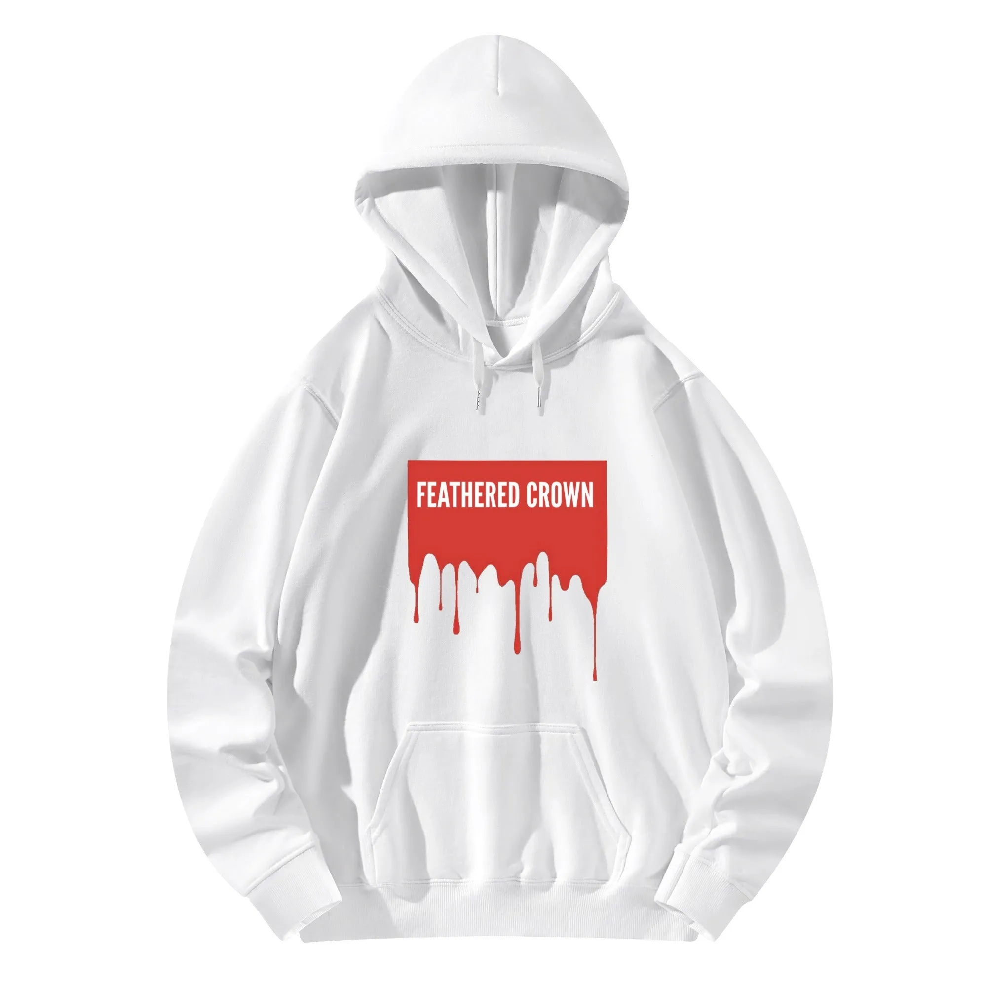 Front & Back Printing Adult Cotton Drip Banner Hoodie