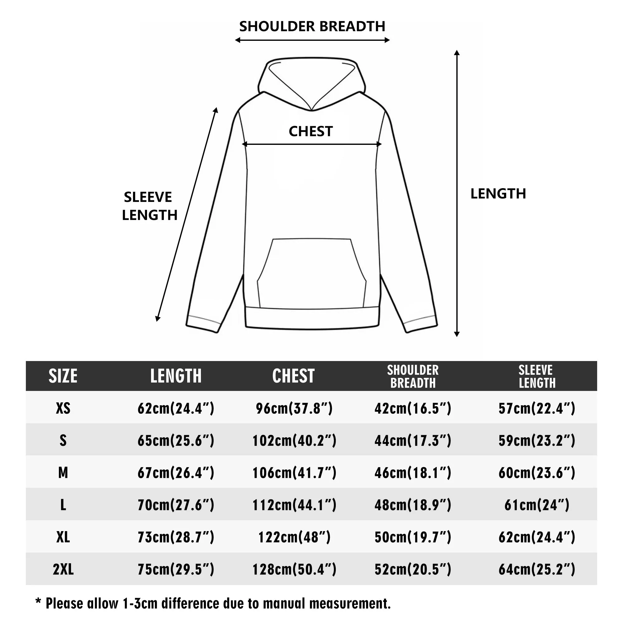 Front & Back Printing Adult Cotton Drip Banner Hoodie