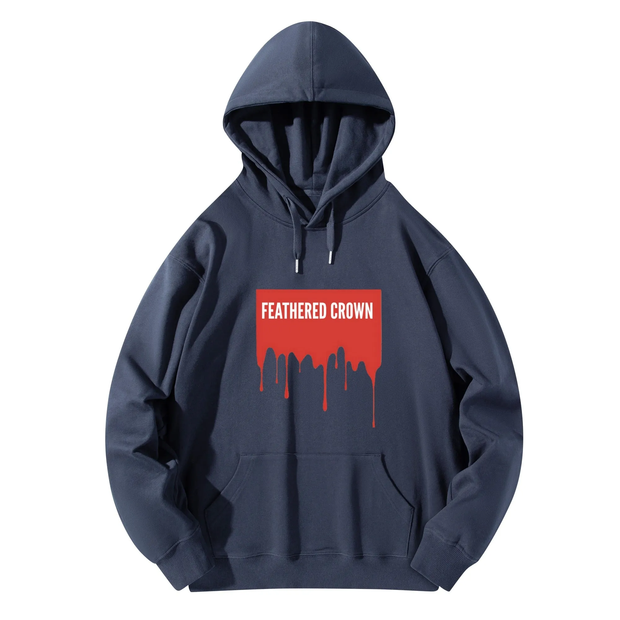 Front & Back Printing Adult Cotton Drip Banner Hoodie