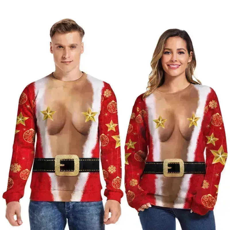 Funny Christmas sweatshirt  for couple