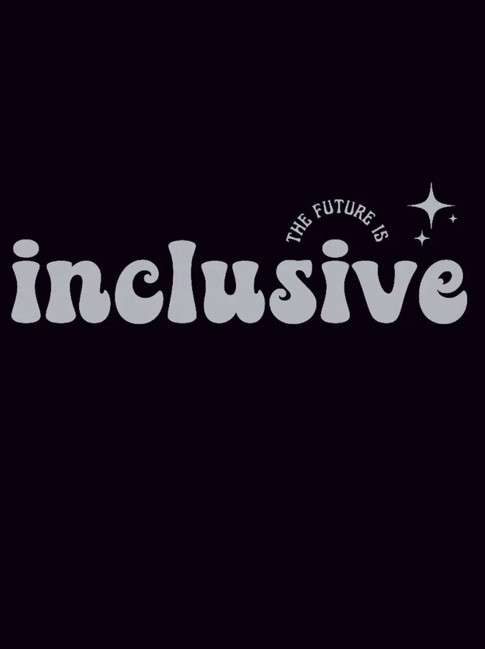 Future is Inclusive-Oversized Black Women Cotton Tshirt