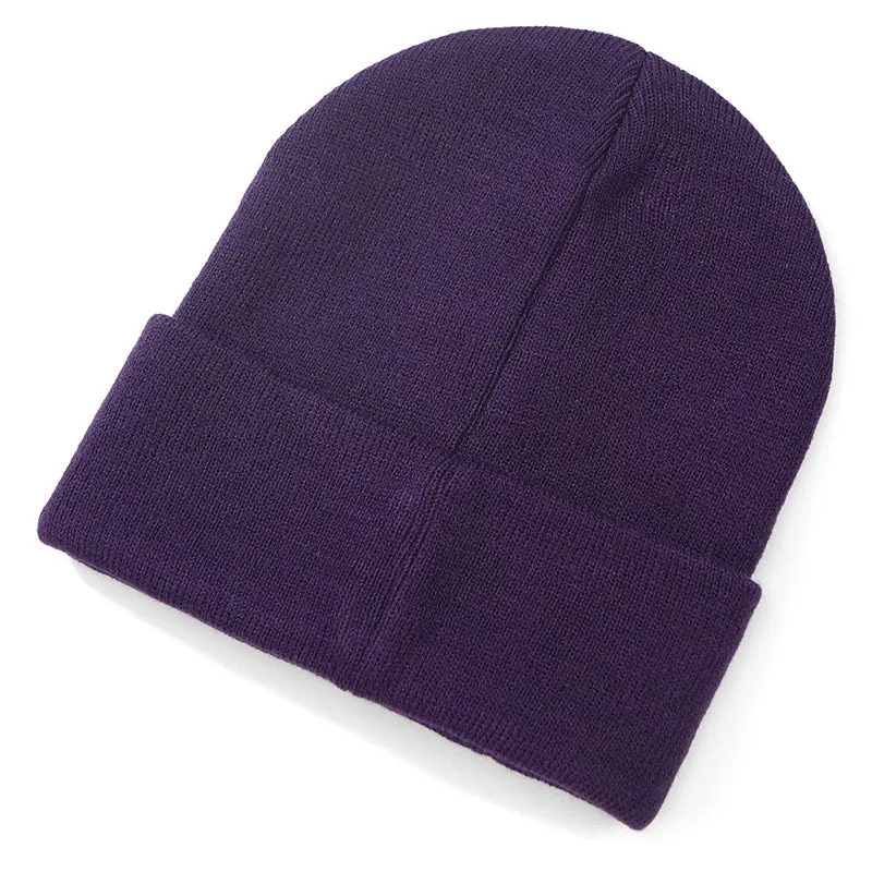 【GENANX2024NEW】Simple embroidered dome head warm knit hat