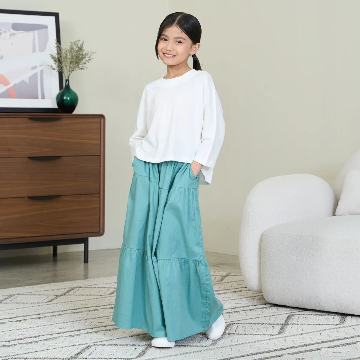 Girl Tiered Wide Leg Pants