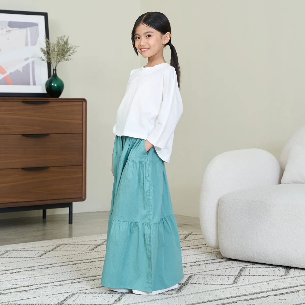 Girl Tiered Wide Leg Pants