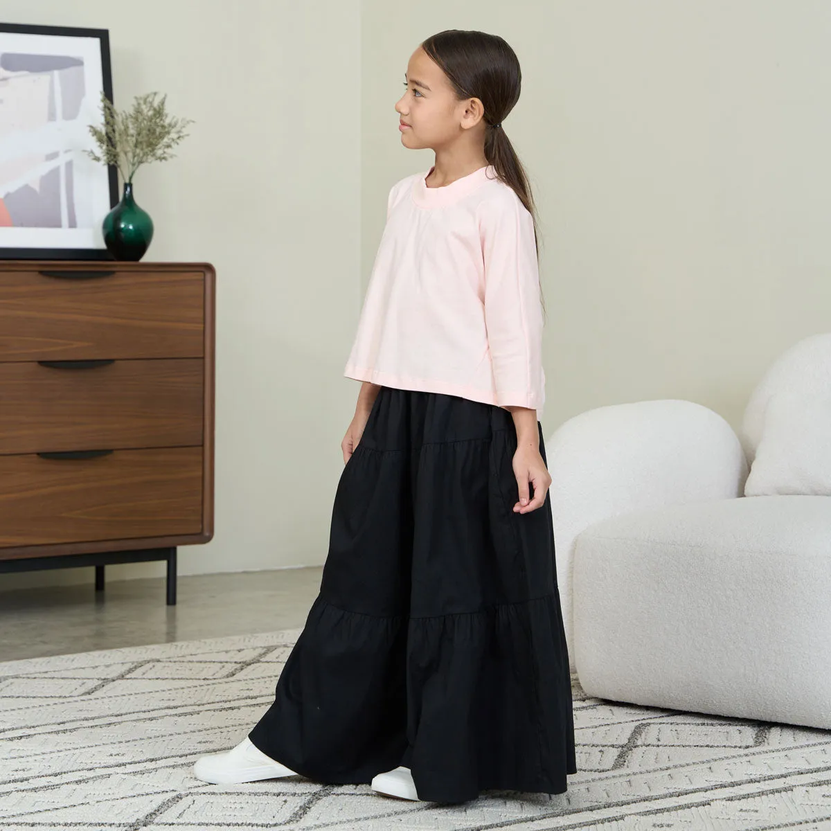 Girl Tiered Wide Leg Pants