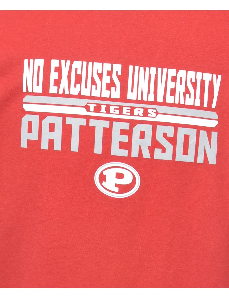 HD Excuses University Tigers Patterson Printed T-shirt - XL