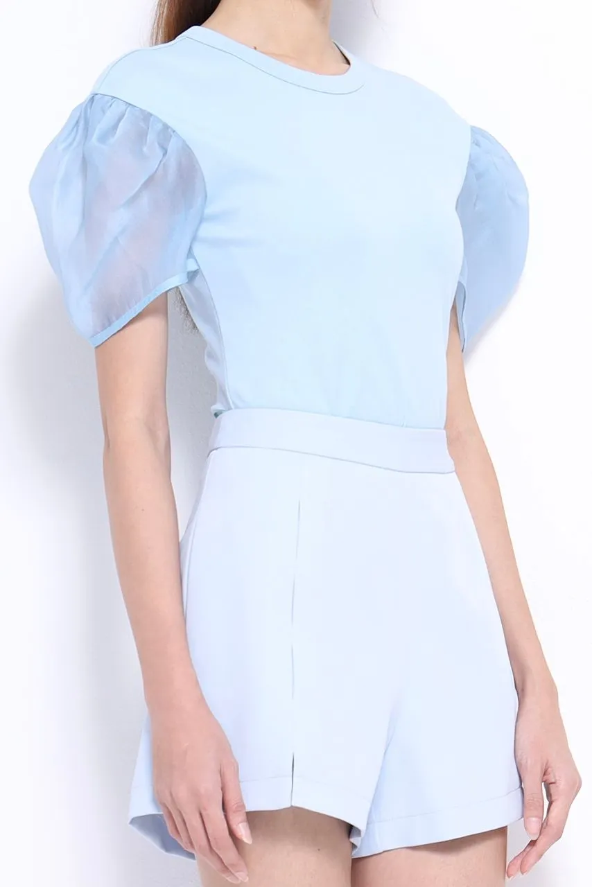 Lola Organza Puff Sleeve Blouse