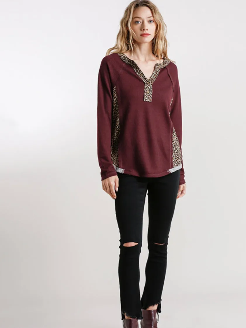 Makayla Top - Burgundy