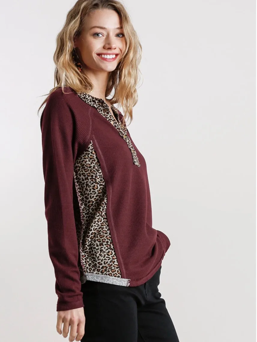 Makayla Top - Burgundy